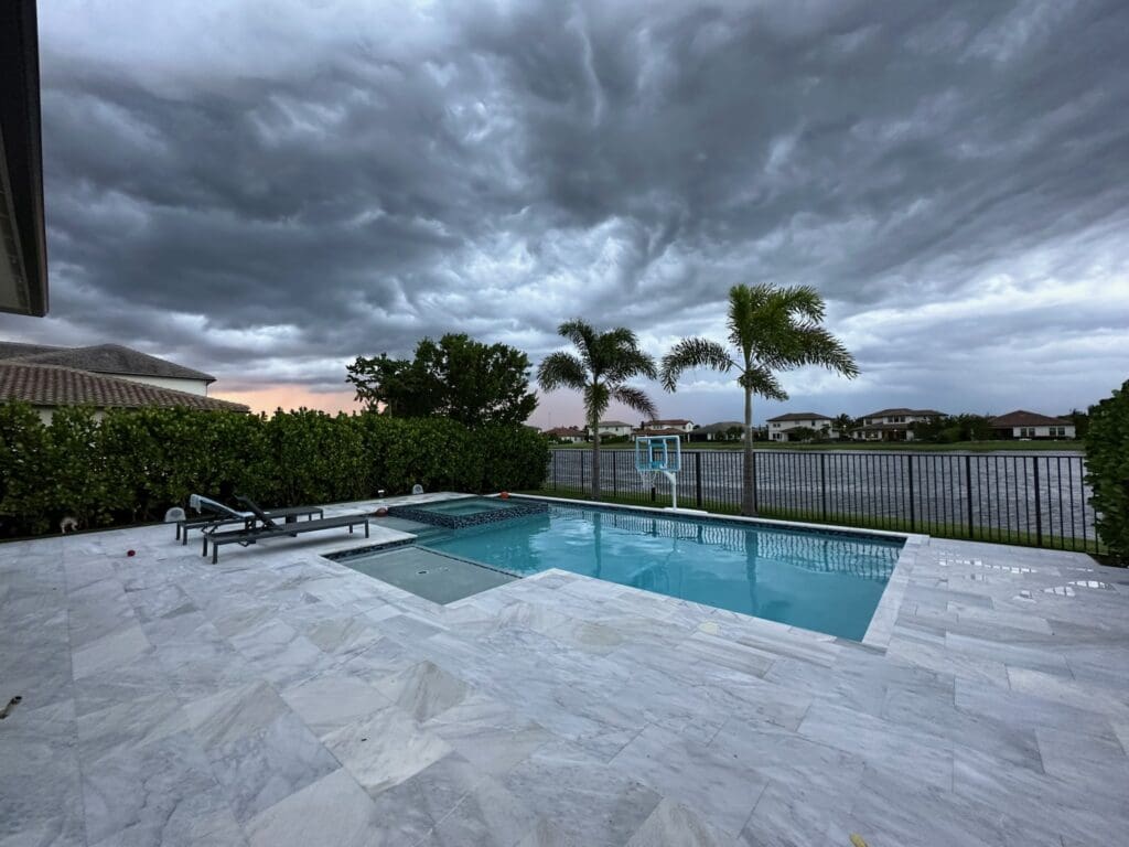Clean South Florida home exterior after pressure cleaning