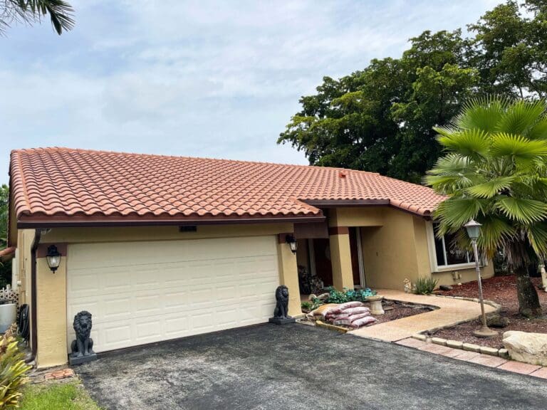 House exterior after a detailed soft wash