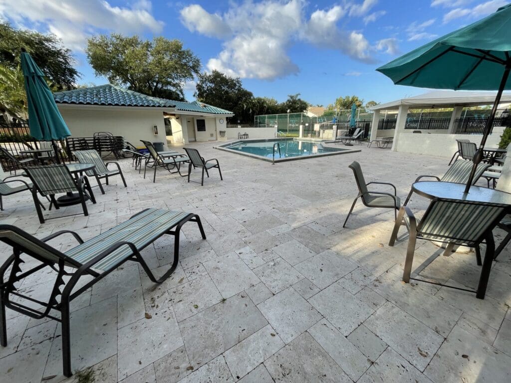 Pavers after cleaning and sealing